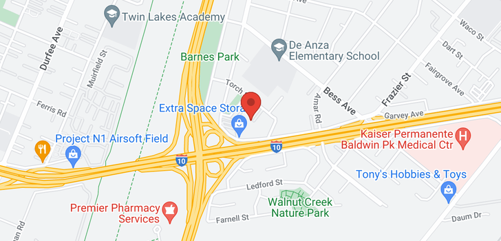 map of 12770 Torch Baldwin Park, CA 91706